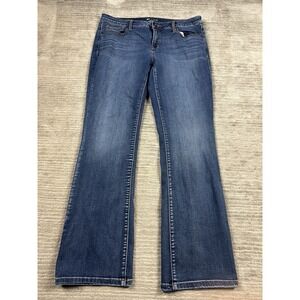 Stylus Jeans Womens 33/16 Blue Bootcut Midrise Dark Wash Denim Cotton Blend